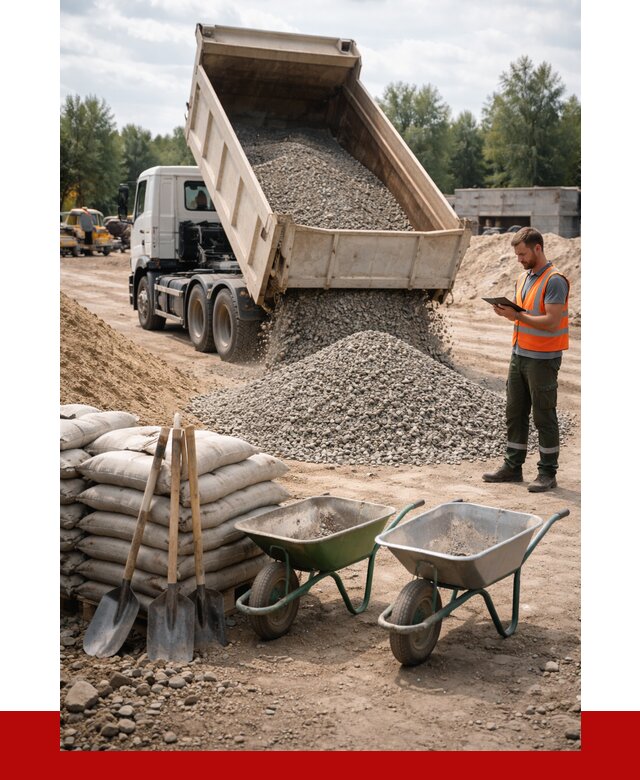 Доставка нерудных материалов в Добрянке от 1212 руб. | ПРОНЕРУДДбр