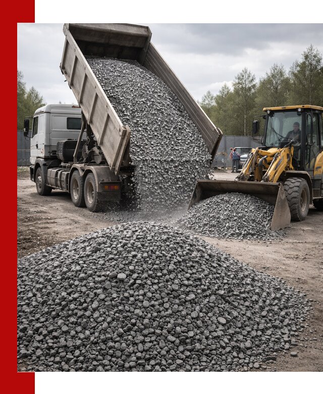 Доставка и продажа щебня гранитного в Добрянке