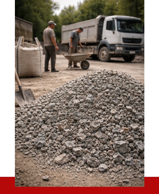 Гранитный щебень фракция 20-40 в Добрянке от 3233 руб. ПРОНЕРУДДбр