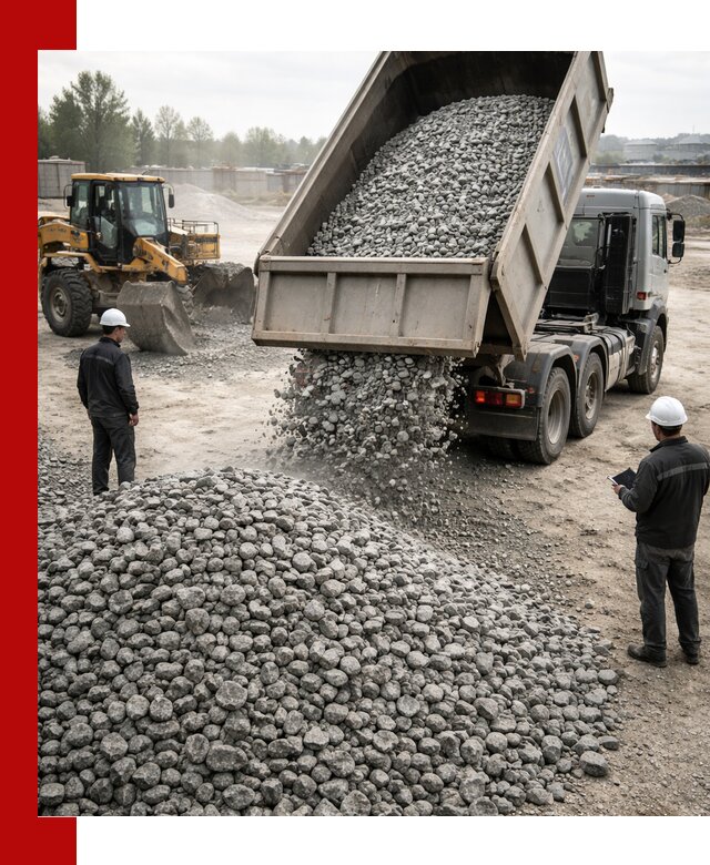 Доставка гранитного щебня фракции 20-40 в Добрянке