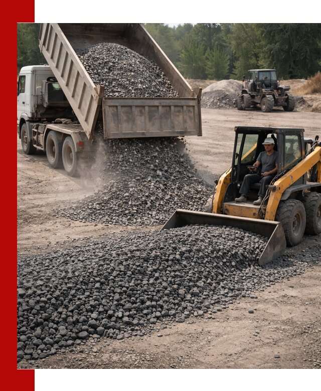 Гранитный щебень фракция 40-70 с доставкой в Добрянке