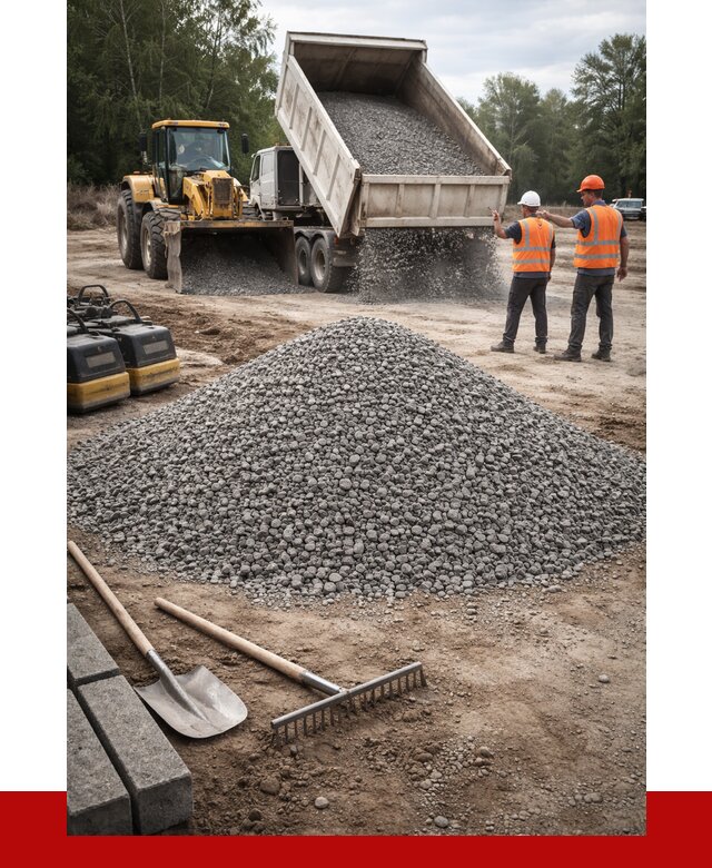 Гравийный щебень купить в Добрянке от 2222 р. ПРОНЕРУДДбр