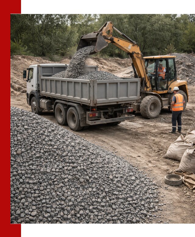 Доставка гравийного щебня в Добрянке оптом и в розницу