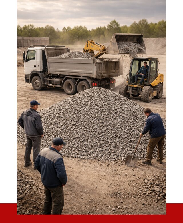 Гравийный щебень фракция 5-20 в Добрянке от 2424 р. ПРОНЕРУДДбр