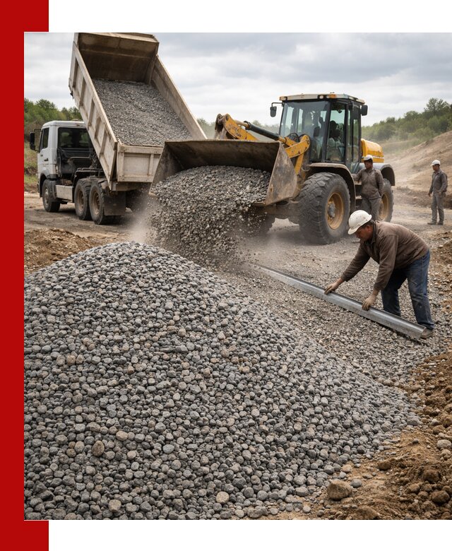 Гравийный щебень фракция 5-20 с доставкой в Добрянке