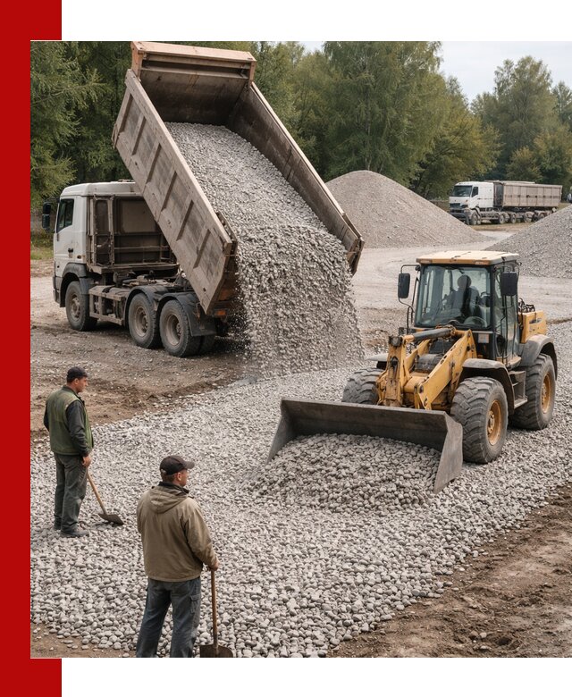 Купить гравийный щебень фракция 20-40 в Добрянке с доставкой