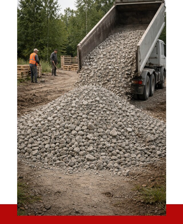 гравийный щебень фракция 70-120 в Добрянке от 2475 р. ПРОНЕРУДДбр