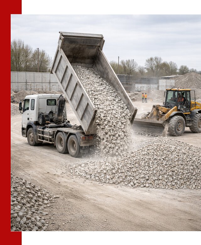 Доставка и продажа известнякового щебня в Добрянке