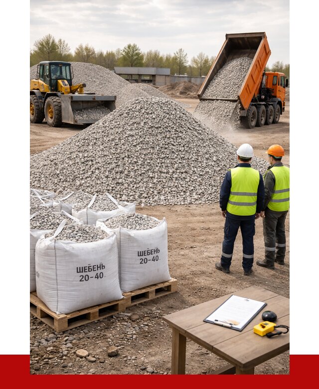 Известняковый щебень 20-40 в Добрянке от 2121 р. ПРОНЕРУДДбр