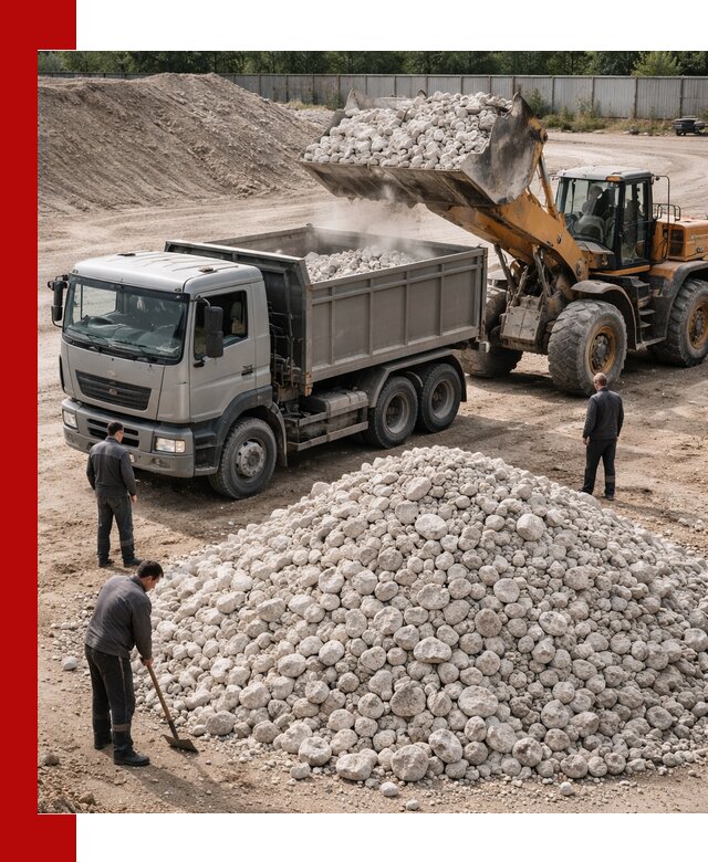 Известняковый щебень фракция 70–150 с доставкой в Добрянке