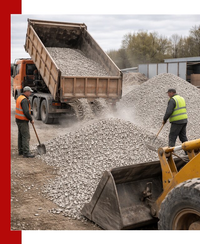 Доломитовый щебень фракции 5-20 с доставкой в Добрянке