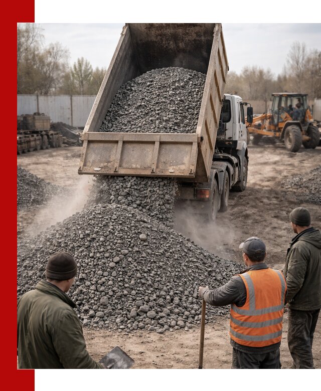 Доставка шлакового щебня в удобные сроки по выгодной цене в Добрянке