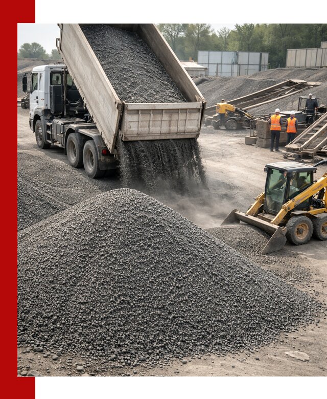 Вторичный щебень фракция 0–5 с доставкой в Добрянке