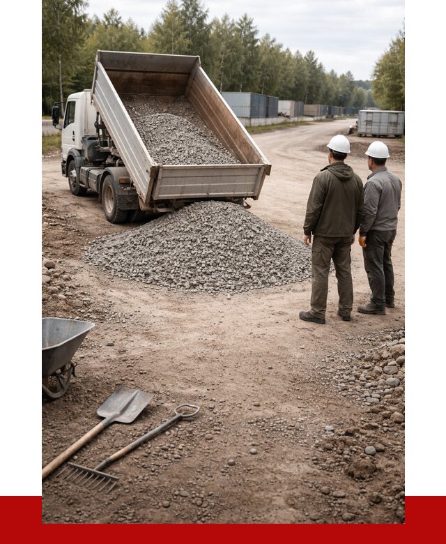 Бетонный щебень фракция 5-20 в Добрянке от 3233 р., ПРОНЕРУДДбр