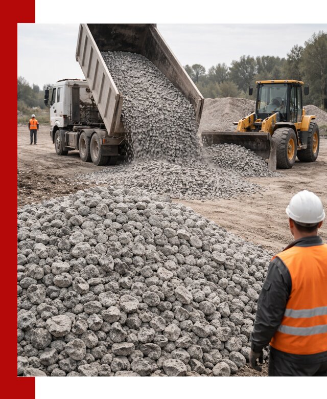 Доставка бетонного щебня фракции 20-40 в Добрянке