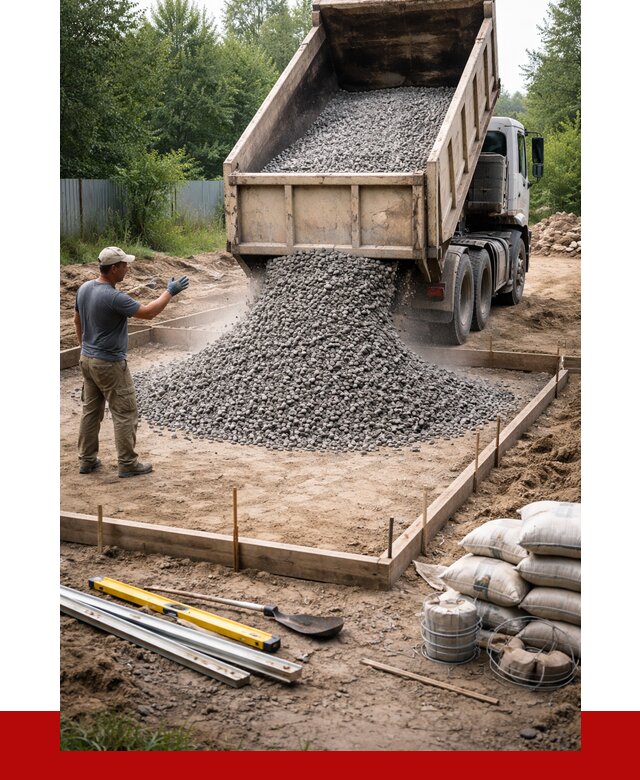 Купить щебень для фундамента в Добрянке от 4546 р. | ПРОНЕРУДДбр