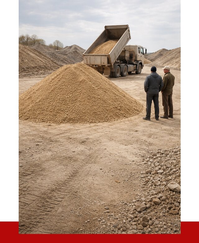 Карьерный песок крупнозернистый в Добрянке от 8587 р | ПРОНЕРУДДбр