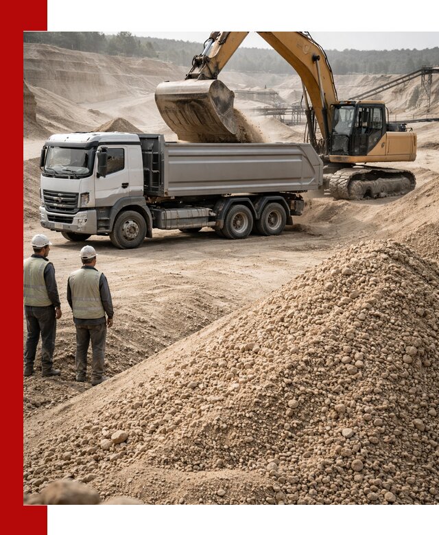 Карьерный крупнозернистый песок с доставкой в Добрянке