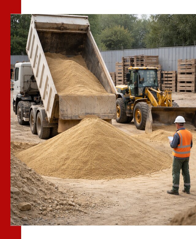 Доставка карьерного мелкозернистого песка в Добрянке
