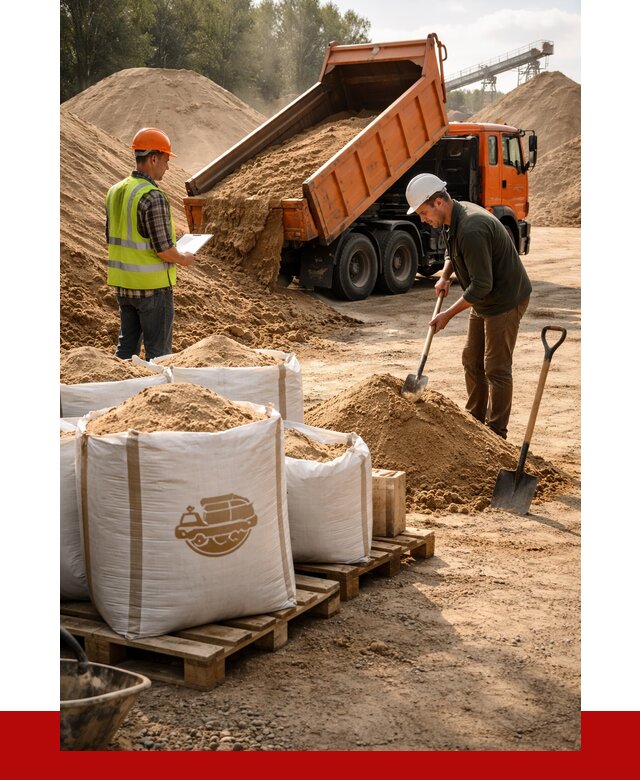 Строительный песок в Добрянке от 2222 р. с доставкой, ПРОНЕРУДДбр