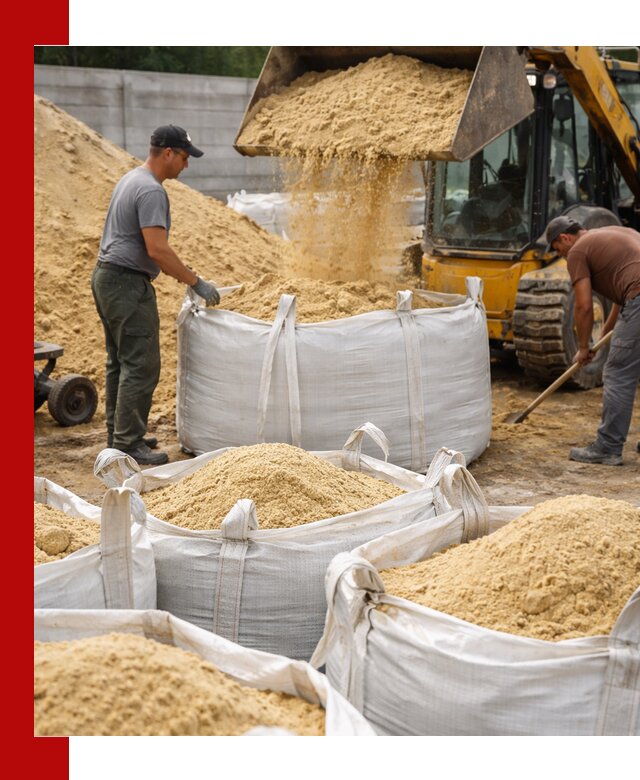 Поставка качественного песка для кладки в Добрянке