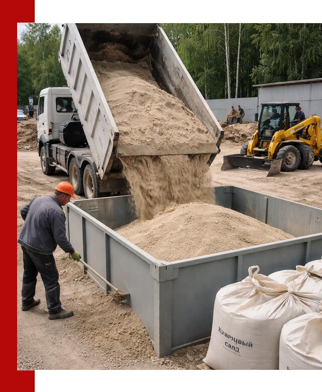 Кварцевый песок для фильтра в Добрянке — доставка и качество