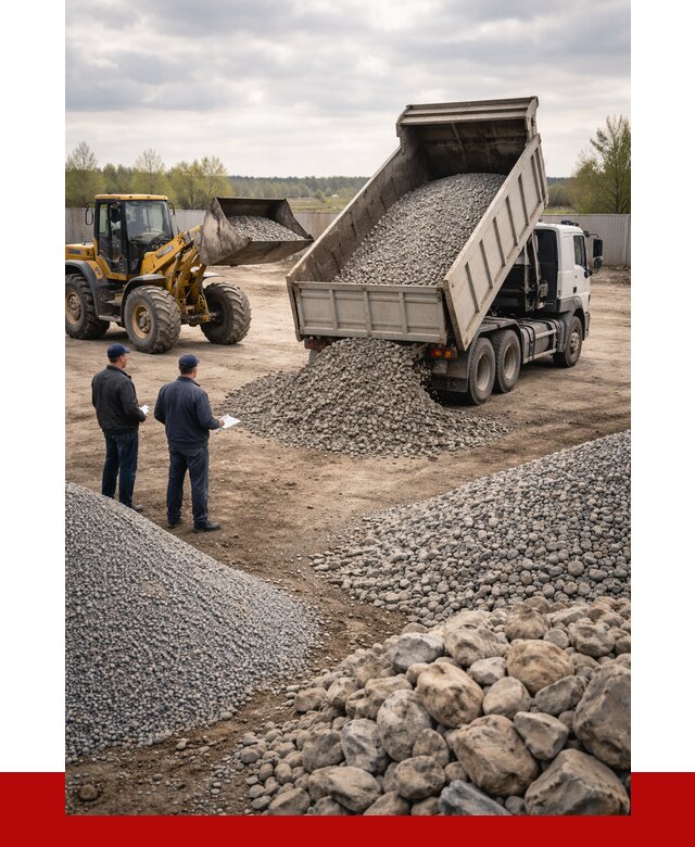 Гравий и камень с доставкой в Добрянке от 4243 р. - ПРОНЕРУДДбр