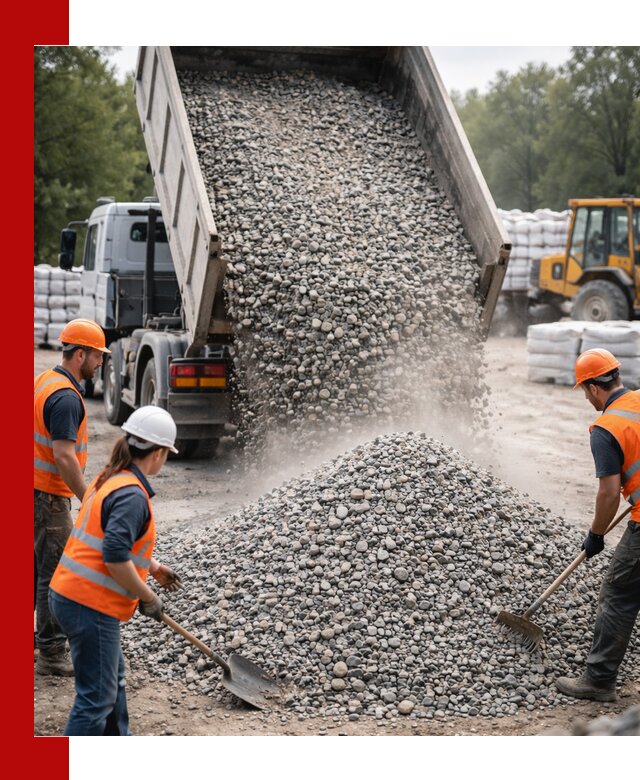 Доставка гравия и камня в Добрянке оптом и в розницу