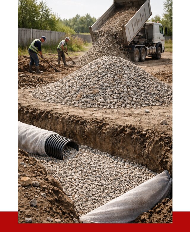 Гравий для дренажа в Добрянке от 2222 р., доставка ПРОНЕРУДДбр