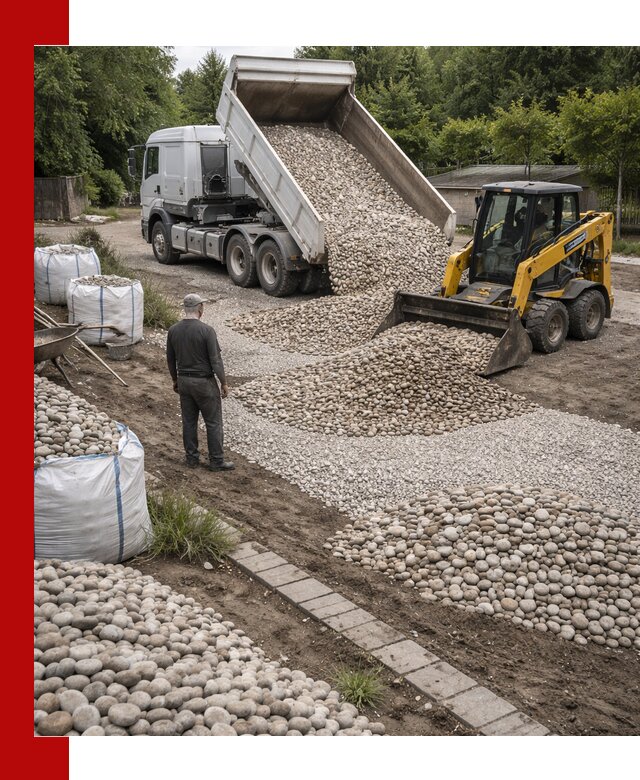 Доставка морской гальки оптом и в розницу в Добрянке