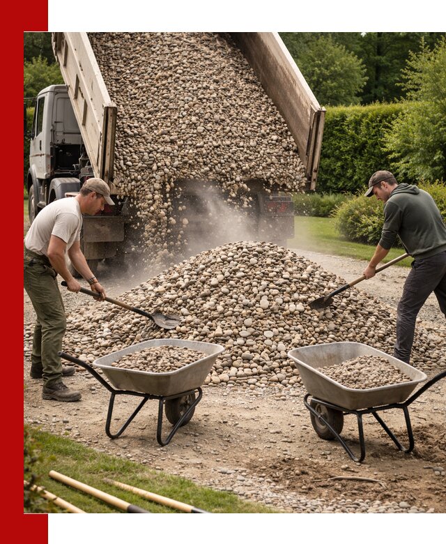 Доставка и продажа декоративной гальки в Добрянке