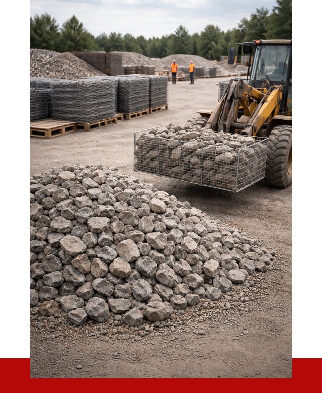 Камень для габионов фракция 70-150 в Добрянке от 4243 р. | ПРОНЕРУДДбр