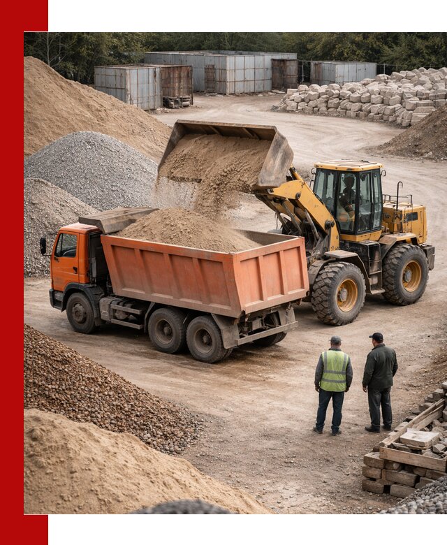 Доставка сыпучих смесей и смесей для стройки в Добрянке