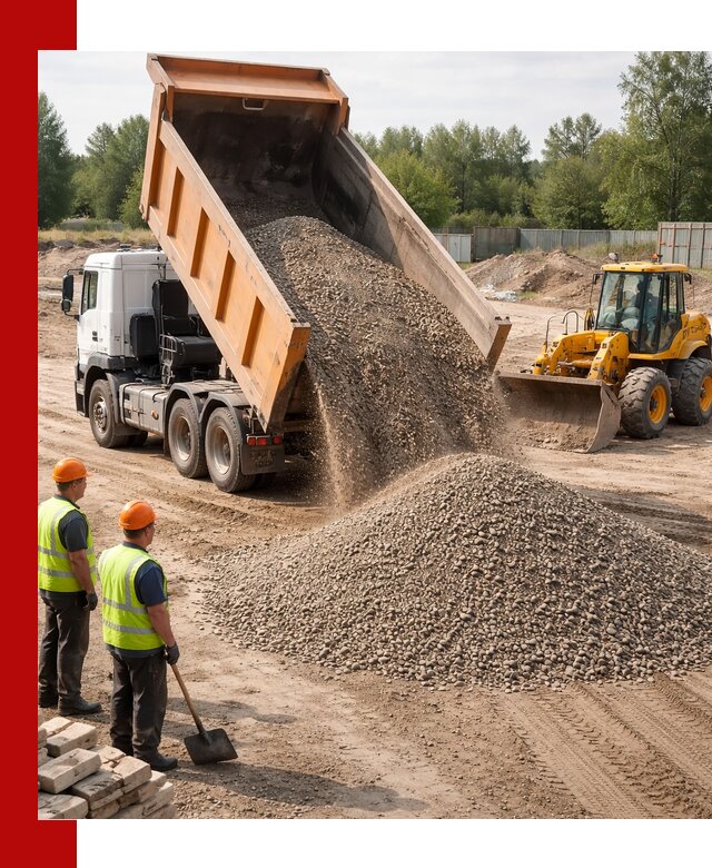 Доставка щебёночно-песчаной смеси ЩПС С7 в Добрянке