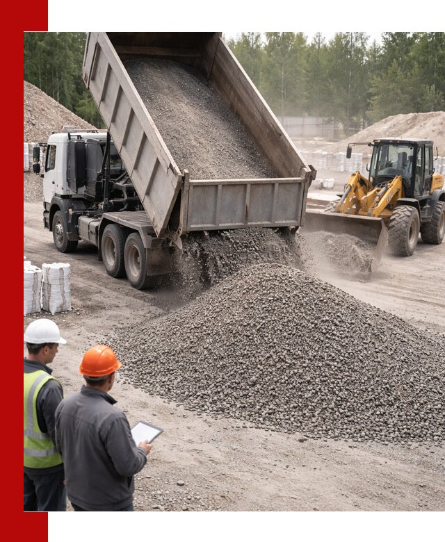 Доставка и продажа гранитного отсева 0-10 в Добрянке