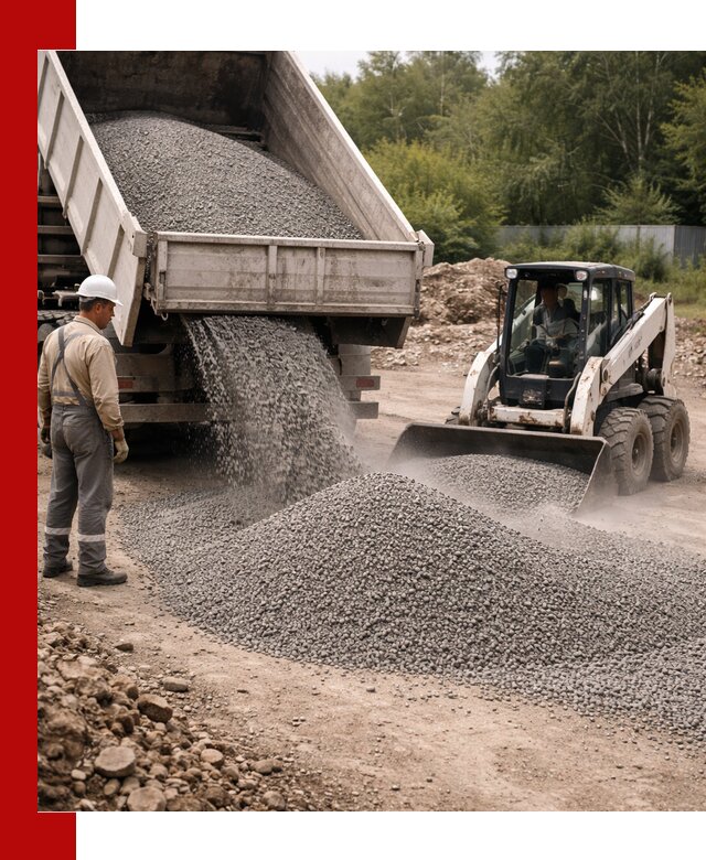 Доставка гравийного отсева 0-5 в Добрянке оптом и в розницу