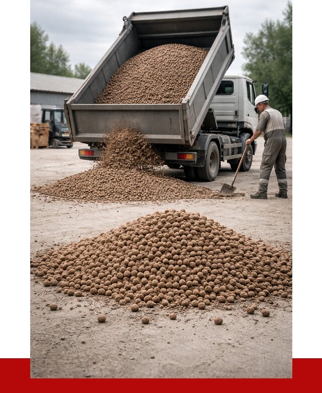 Керамзит с доставкой в Добрянке от 4243 р. за м3 | ПРОНЕРУДДбр