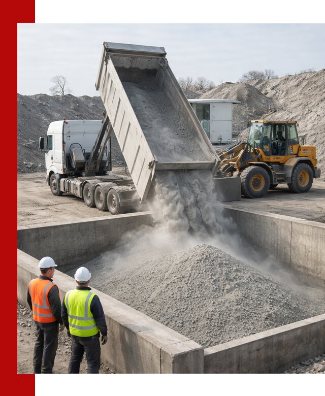 Доставка цемента навалом в Добрянке крупными партиями