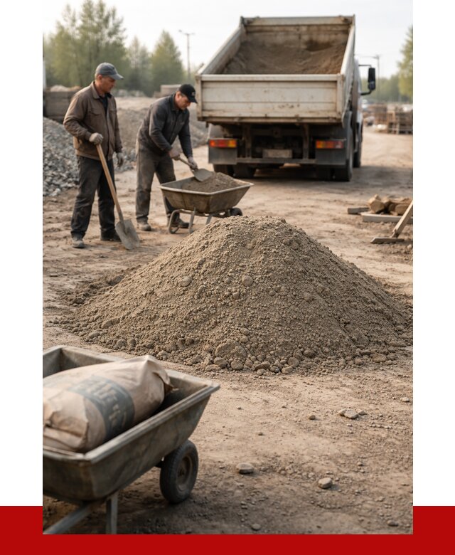 Цементно-песчаная смесь М150 в Добрянке от 4748 р. | ПРОНЕРУДДбр