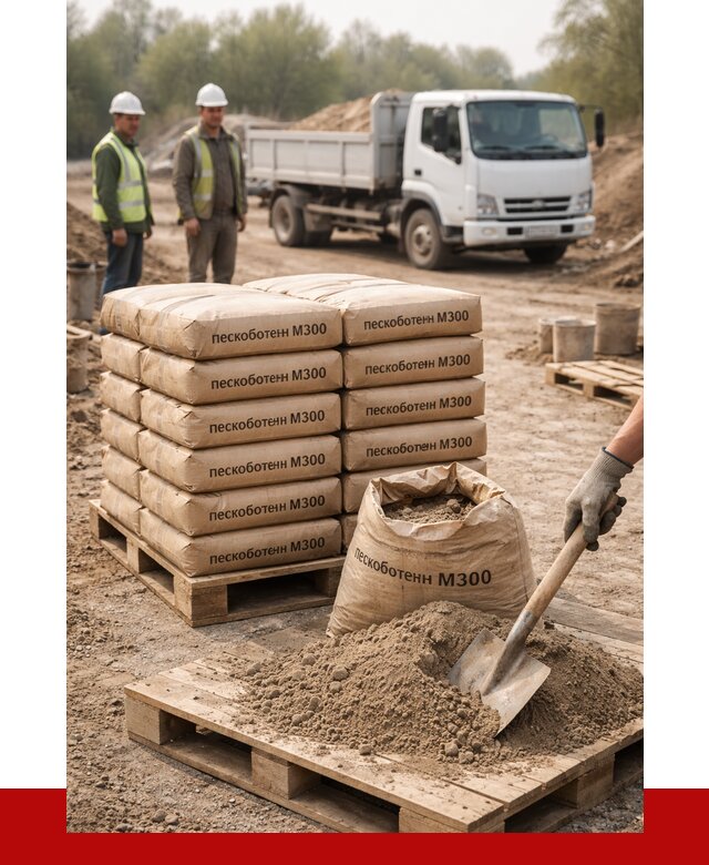 Пескобетон М300 в Добрянке с доставкой от 4697 р. за куб | ПРОНЕРУДДбр