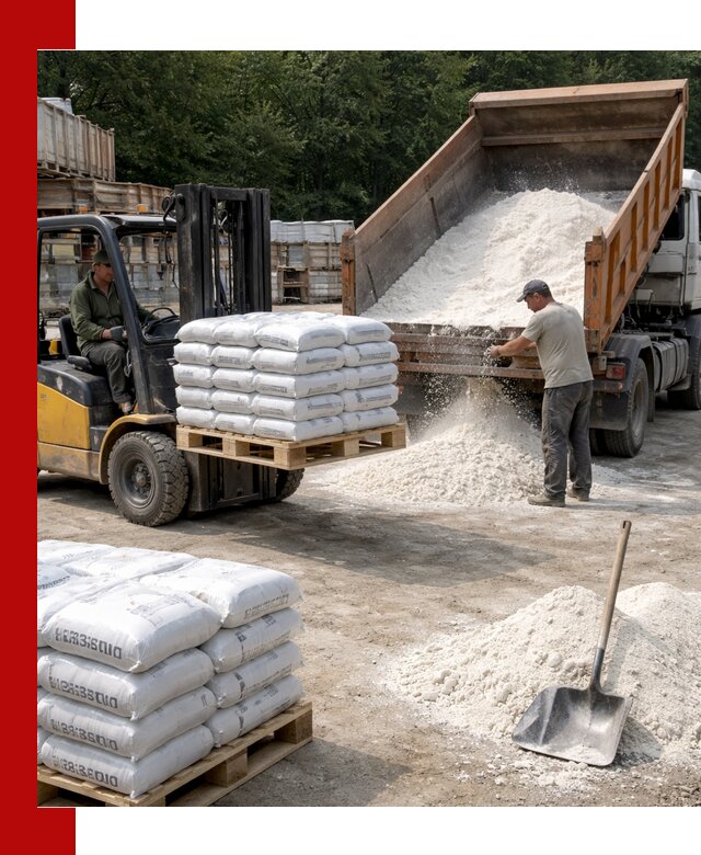 Доставка строительной извести оптом и в розницу в Добрянке