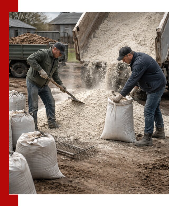 Доставка извести пушонки в Добрянке оптом и мелким оптом