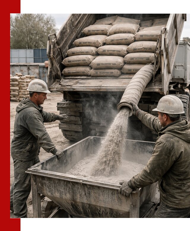 Доставка цемента М400 в Добрянке оптом и в розницу