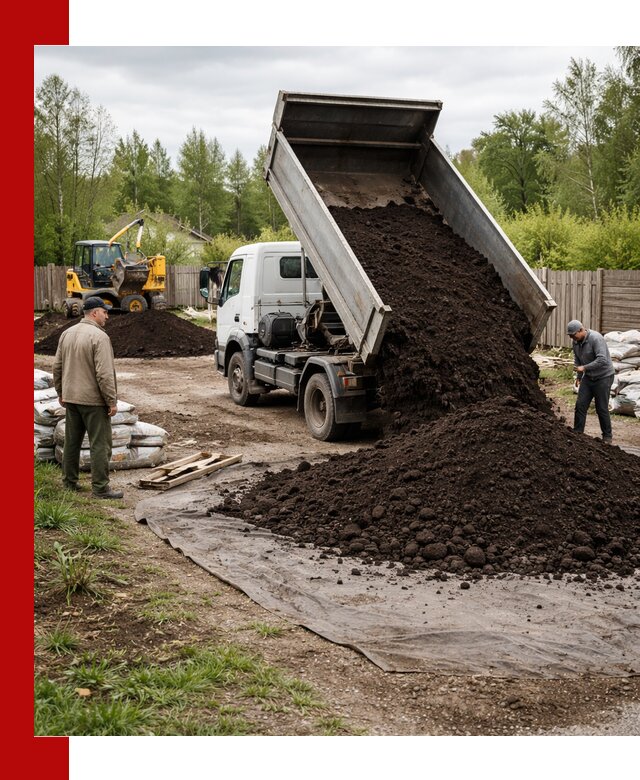 Доставка качественного почвогрунта в Добрянке оптом и в розницу