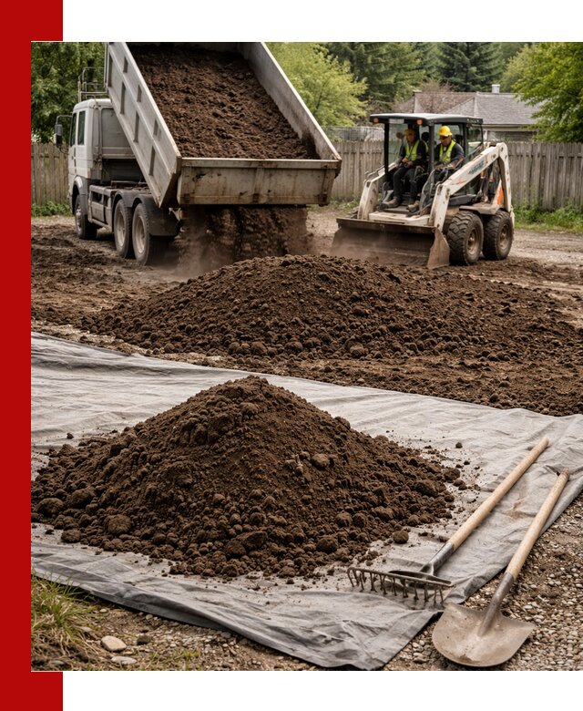 Грунт для отсыпки участка с доставкой в Добрянке