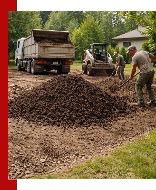 Доставка и укладка грунта для газона в Добрянке