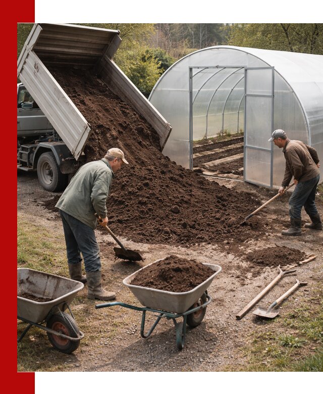 Грунт для теплицы с доставкой в Добрянке — плодородный субстрат под растения