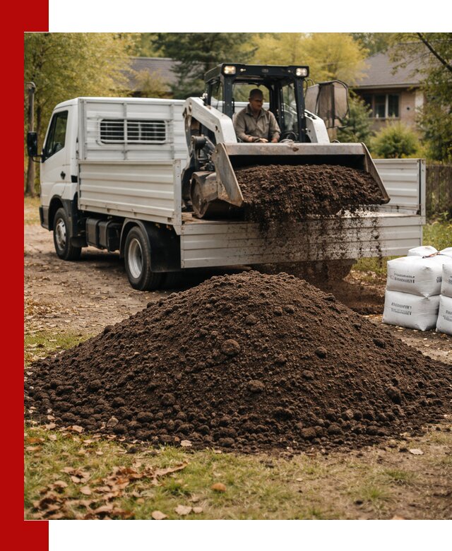 Доставка садовой земли в больших объёмах в Добрянке