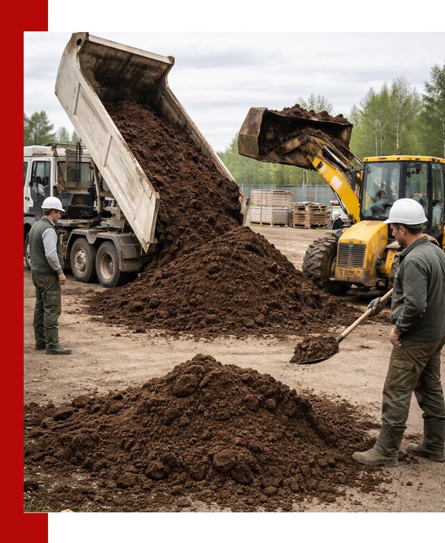 Доставка торфа оптом и в мешках в Добрянке