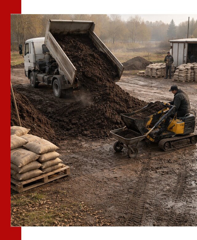 Кислый торф в доставке по выгодным ценам в Добрянке